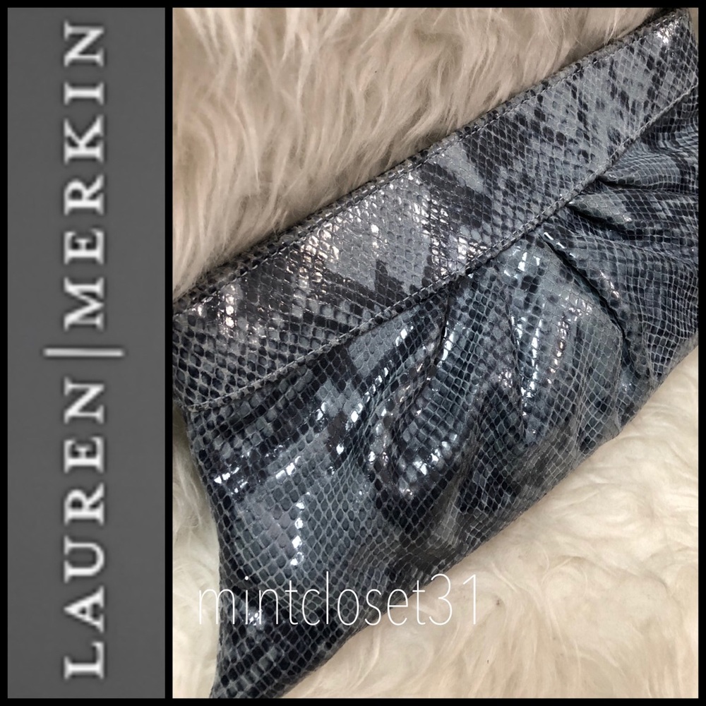 Lauren Merkin Leather Clutch Bag - Picture 8 of 8
